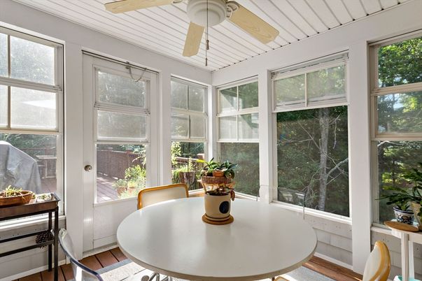 Dining room, Interior, Sun Room, Wood Texture Flooring