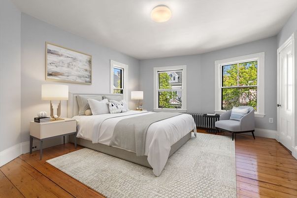 Bedroom, Interior, Wood Texture Flooring