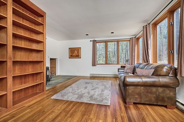 Fireplace, Interior, Wood Texture Flooring