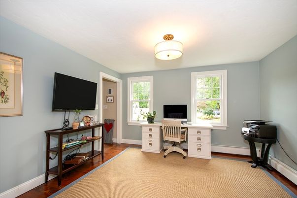 Home Office, Interior, Wood Texture Flooring