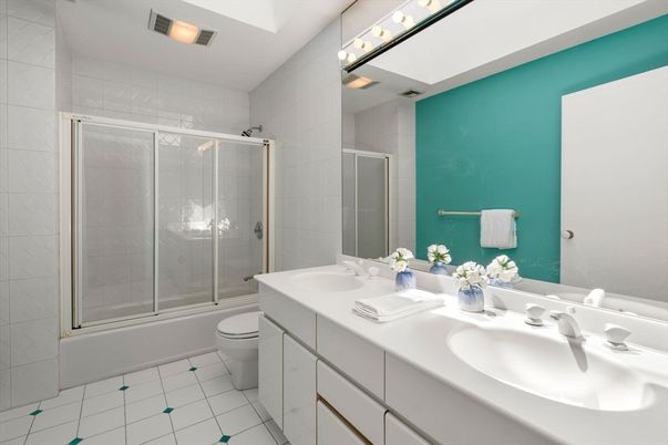 Bathroom, Dual Sink Vanities, Glass Shower, Interior