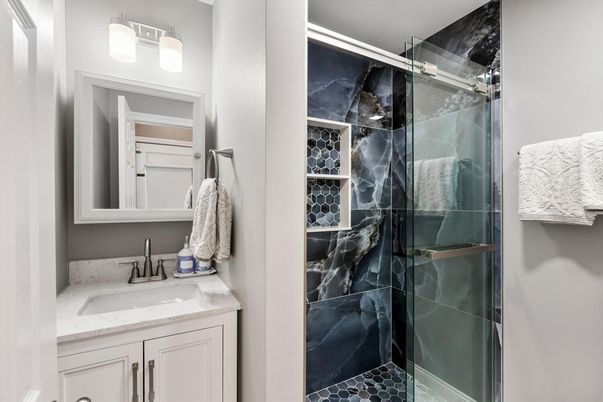 Bathroom, Glass Shower, Interior