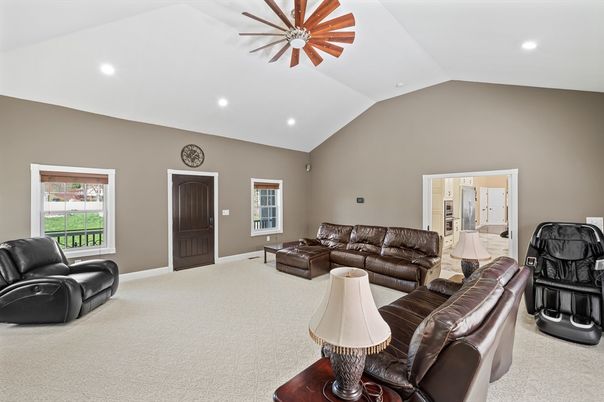 Interior, Living room, Recessed Lighting