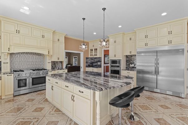 Interior, Kitchen, Pendant Lights, Recessed Lighting, Stainless Steel Appliances