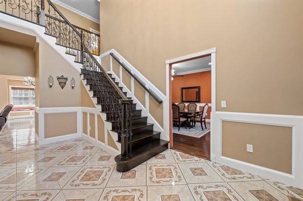 Dining room, Interior, Wood Texture Flooring