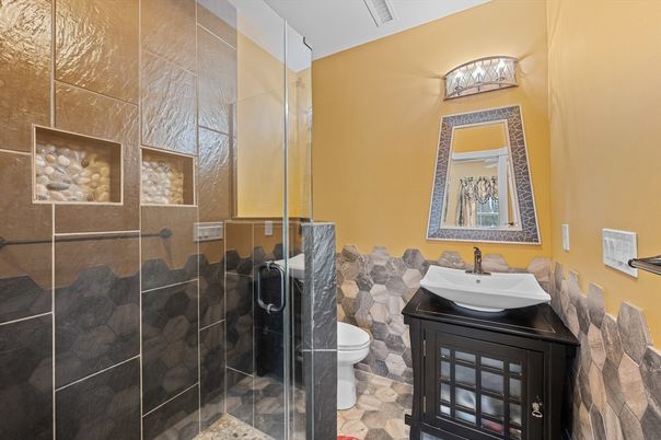 Bathroom, Glass Shower, Interior