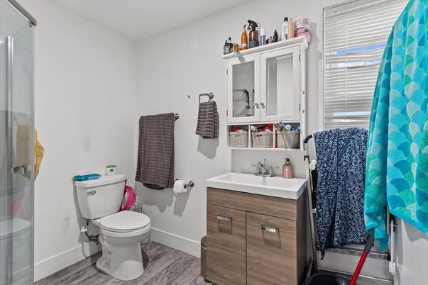 Bathroom, Interior, Wood Texture Flooring