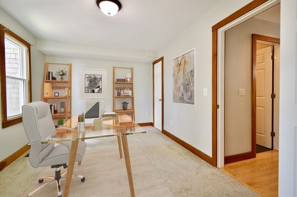 Home Office, Interior, Wood Texture Flooring