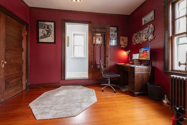 Home Office, Interior, Wood Texture Flooring