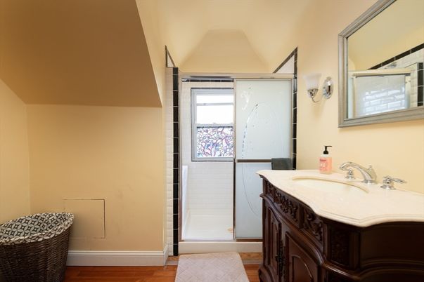 Bathroom, Interior, Wood Texture Flooring