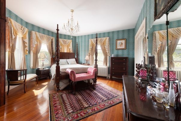 Bedroom, Chandelier, Interior, Wood Texture Flooring