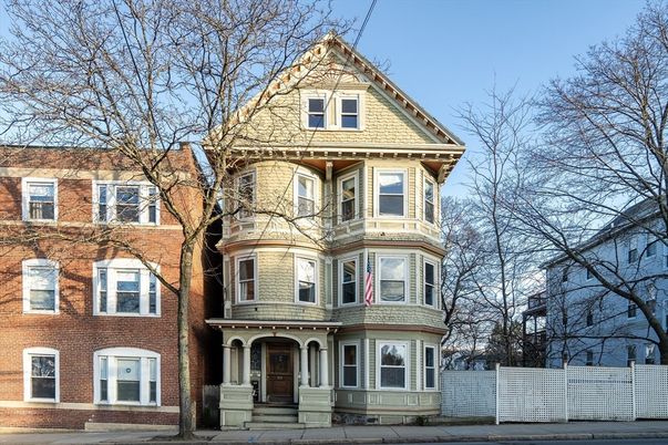 Exterior, Facade, Brick Facade, Queen Anne Victorian