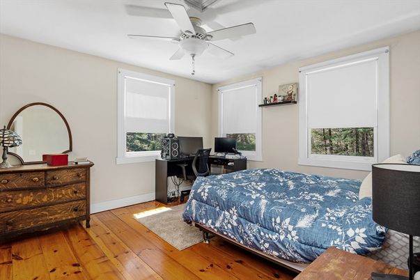 Bedroom, Home Office, Interior, Wood Texture Flooring