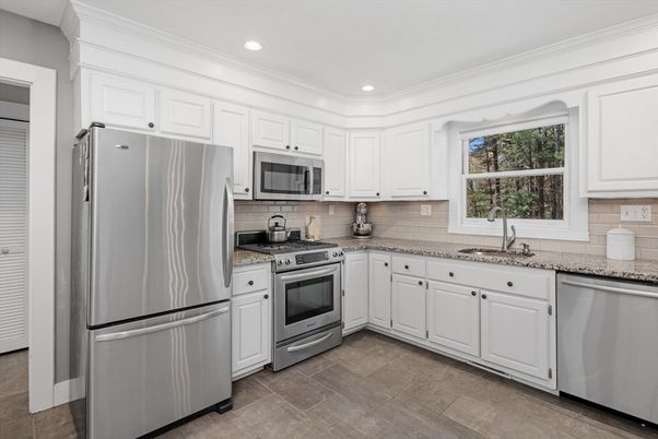 Interior, Kitchen, Recessed Lighting, Stainless Steel Appliances