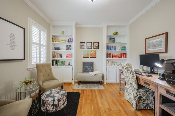 Home Office, Interior, Wood Texture Flooring