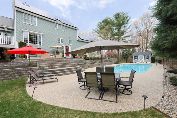 Exterior, Pool, Solar Panels