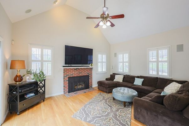 Fireplace, Interior, Living room, Wood Texture Flooring