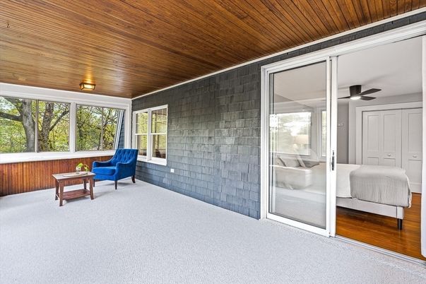 Bedroom, Interior, Stone Walls, Wooden Ceilings, Wood Texture Flooring