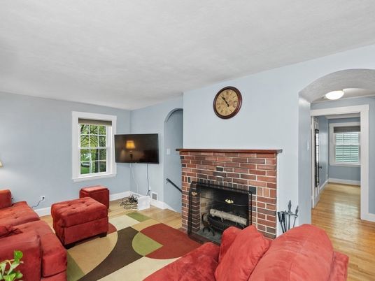 Fireplace, Interior, Wood Texture Flooring