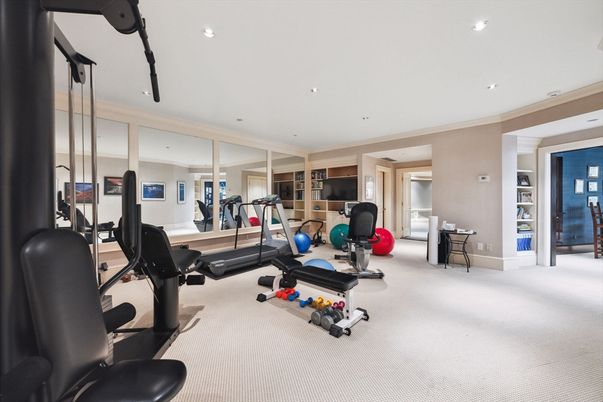 Fitness Equipment, Gym, Interior, Recessed Lighting