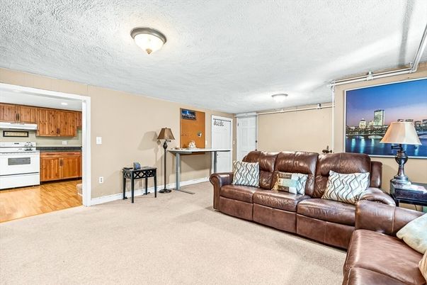 Interior, Kitchen, Living room, Stainless Steel Appliances, Wood Texture Flooring