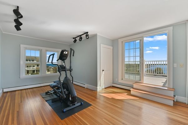 Fitness Equipment, Interior, Wood Texture Flooring