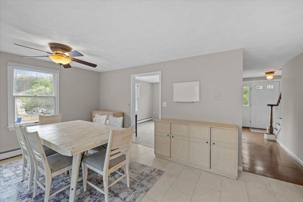 Dining room, Interior, Wood Texture Flooring