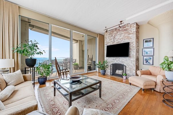 Fireplace, Interior, Living room, Stone Walls, Wood Texture Flooring