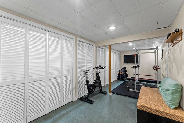 Fitness Equipment, Interior, Recessed Lighting