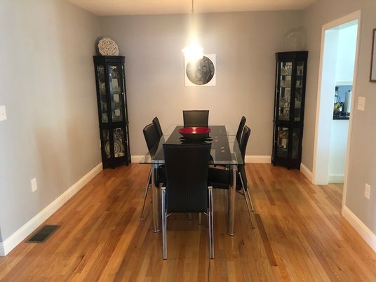 Dining room, Interior, Wood Texture Flooring