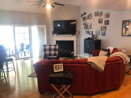 Fireplace, Interior, Living room, Wood Texture Flooring