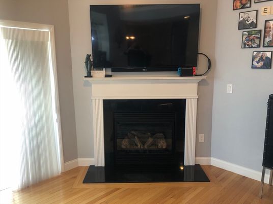Fireplace, Interior, Wood Texture Flooring