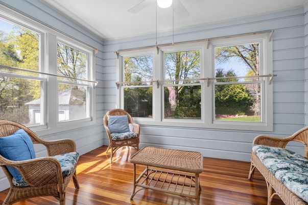 Interior, Sun Room, Wood Texture Flooring