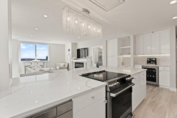 Bedroom, Fireplace, Interior, Living room, Recessed Lighting, Wood Texture Flooring