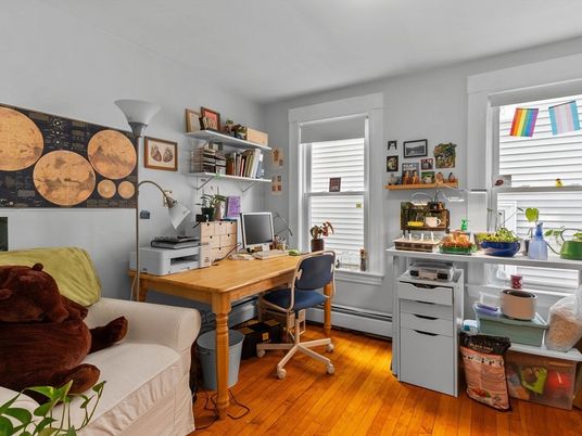 Home Office, Interior, Wood Texture Flooring