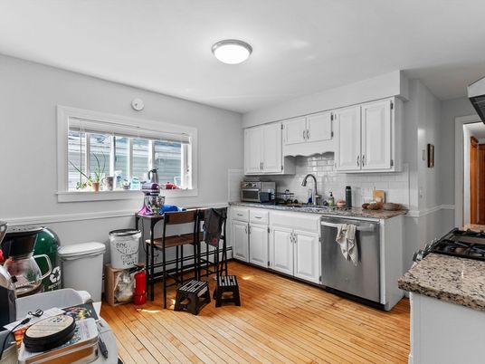 Interior, Kitchen, Wood Texture Flooring