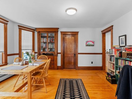 Dining room, Interior, Wood Texture Flooring