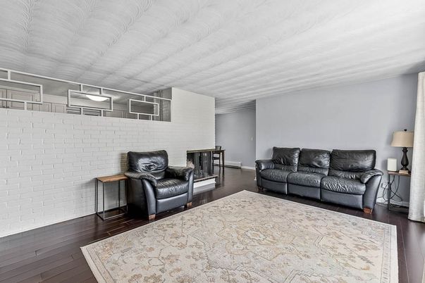 Interior, Stone Walls, Wood Texture Flooring