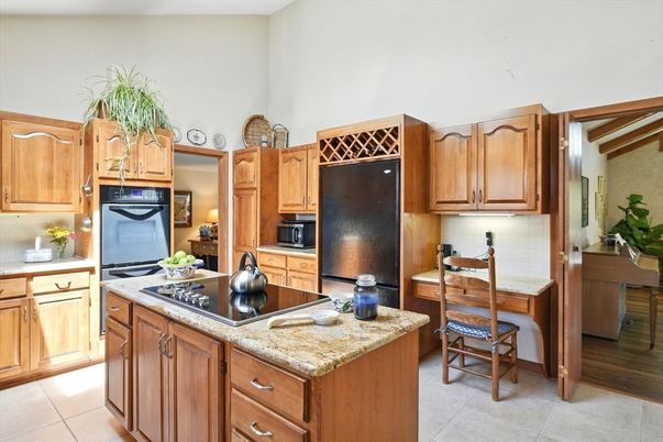 Interior, Kitchen, Wood Texture Flooring