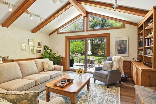 Interior, Living room, Wooden Beams, Wood Texture Flooring
