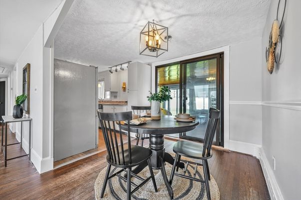 Dining room, Interior, Wood Texture Flooring