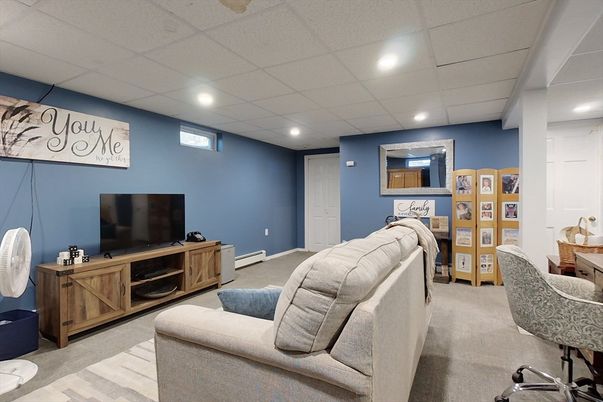 Interior, Living room, Recessed Lighting