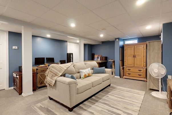 Interior, Living room, Recessed Lighting