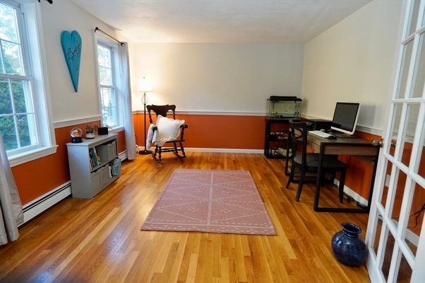 Home Office, Interior, Wood Texture Flooring