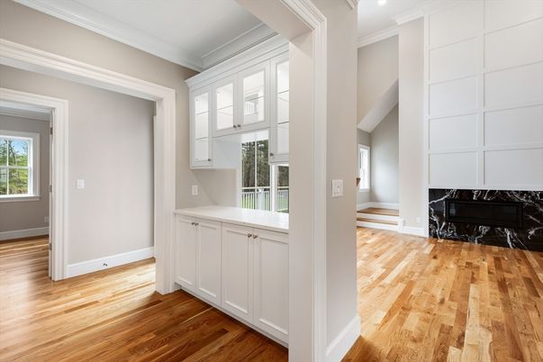 Fireplace, Interior, Wood Texture Flooring
