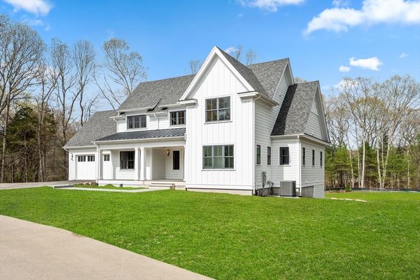 Attached, Backyard, Exterior, Facade, Farmhouse