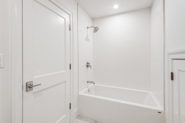 Bathroom, Interior, Marble, Recessed Lighting