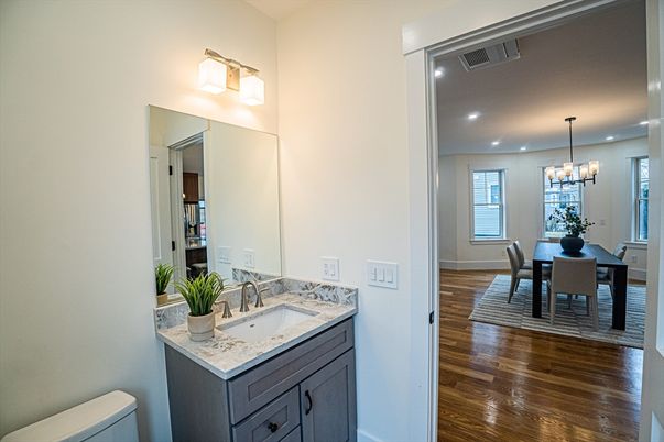 Chandelier, Dining room, Interior, Recessed Lighting, Wood Texture Flooring