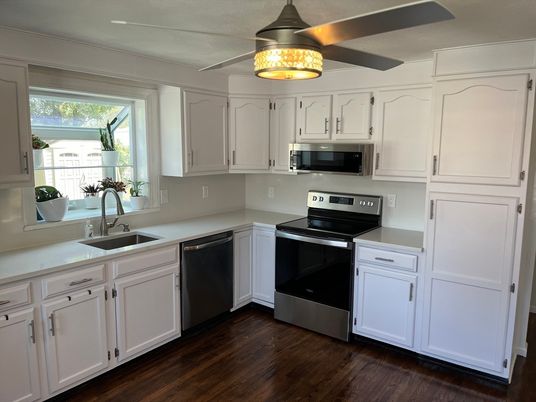 Interior, Kitchen, Wood Texture Flooring