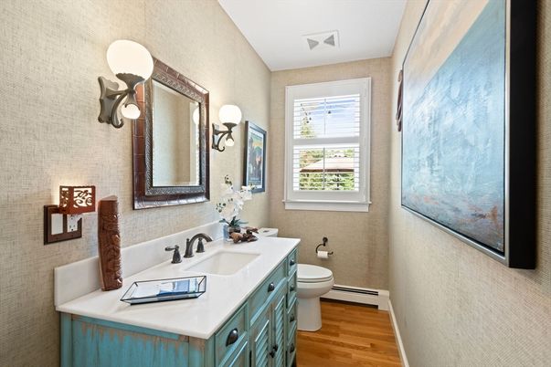 Bathroom, Dual Sink Vanities, Interior, Wood Texture Flooring